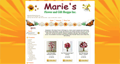 Desktop Screenshot of mariesflowershop.com